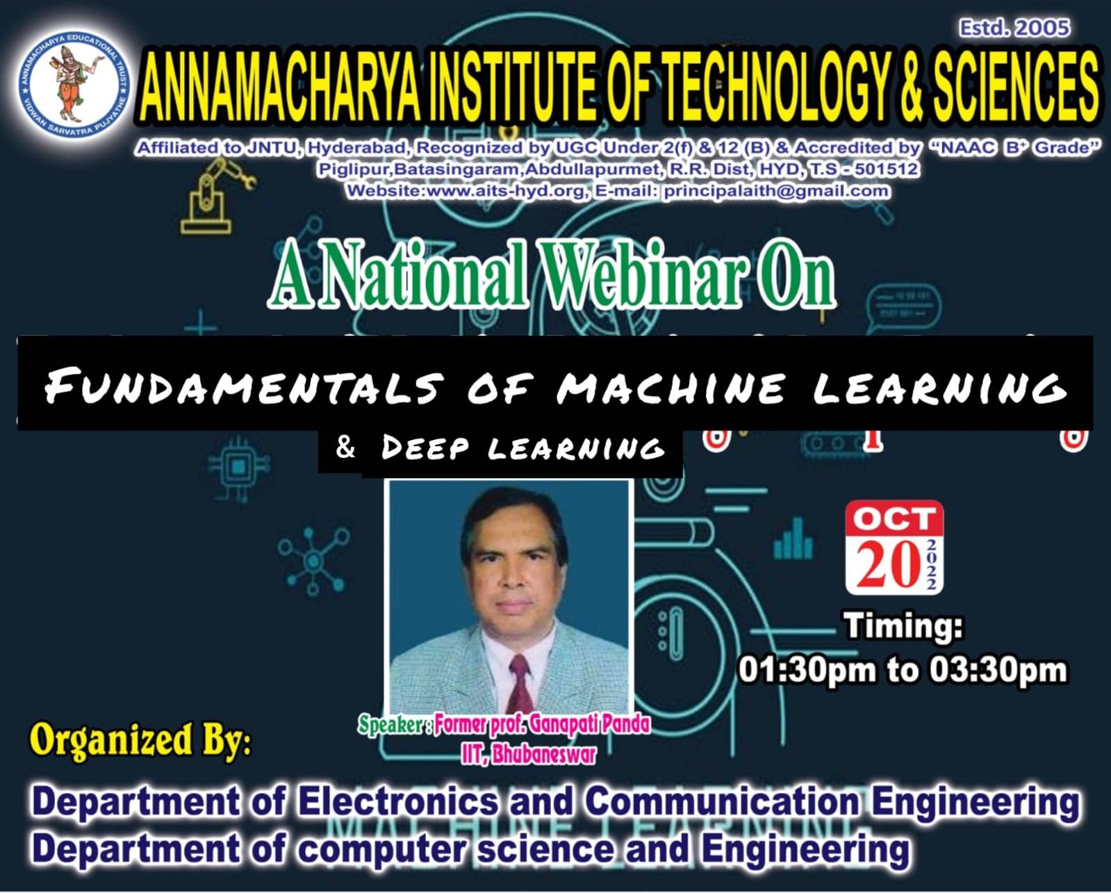 NATIONAL WEBINAR IN ANNAMACHARYA INSTITUTE OF TECHNOLOGY AND SCIENCES